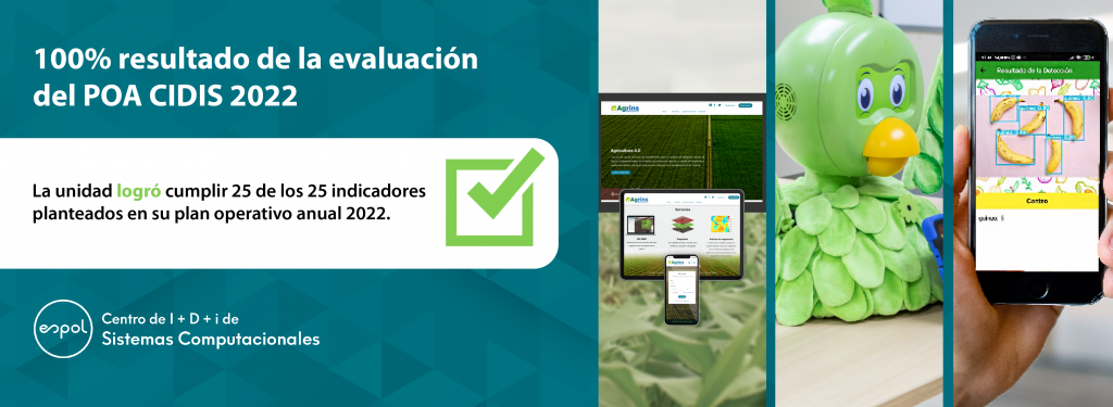100% de resultado de la evaluación del POA CIDIS 2022  
