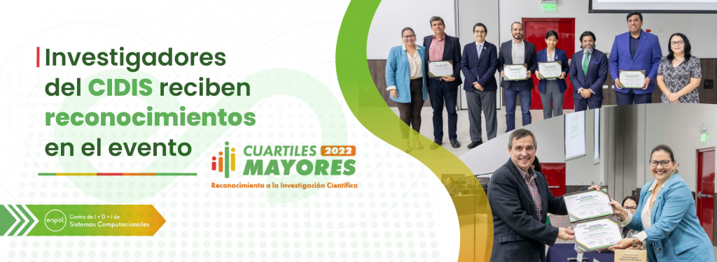 Reconocimientos a investigadores del CIDIS en evento cuartiles Mayores