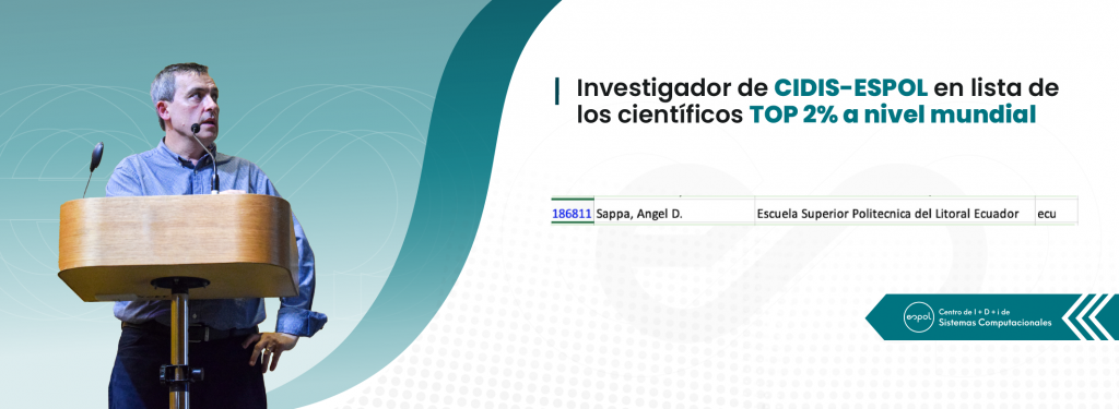Investigador de CIDIS-ESPOL en lista de los científicos TOP 2% a nivel mundial. 
